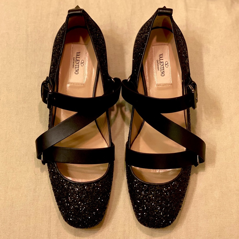Valentino Garavani Ballet T-strap flats